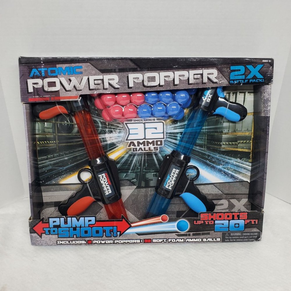 Hog Wild Atomic Power Popper 2X Battle Pack Red/Blue (Distressed Packaging)